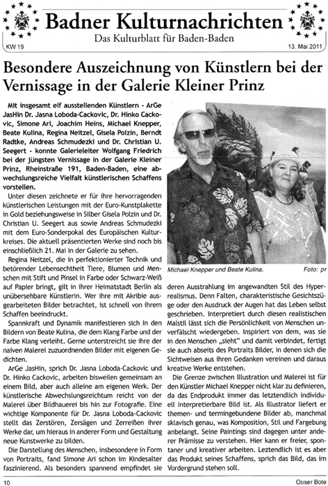 Presse Badner Kulturnachrichten